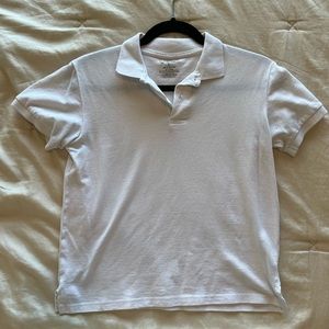 White short sleeve polo